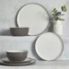 Dunelm Arvo Grey 12 Piece Dinner Set -Dune Sales Store 30718053
