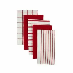Dunelm Set Of 5 Terry Tea Towels