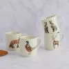 Dunelm Set Of 4 Woodland Stackable Mugs -Dune Sales Store 30730083