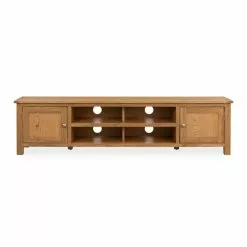 Dunelm Bromley Extra Wide Oak TV Unit -Dune Sales Store 30734335 alt01