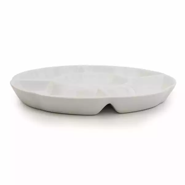 Dunelm White Divided Serving Dish 4 Dunelm White Divided Serving Dish - Image 2