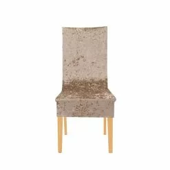 Dunelm Crushed Velvet Dining Chair Cover -Dune Sales Store 30747372 alt01
