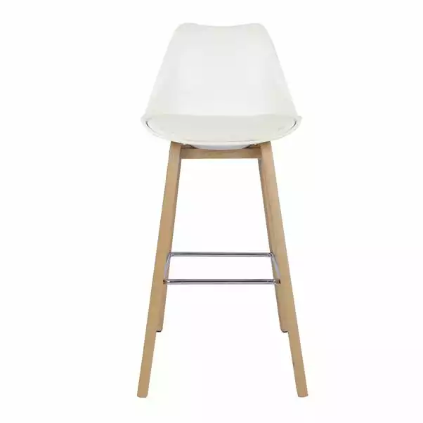 Dunelm Erik Bar Stool With White Back 4 Dunelm Erik Bar Stool With White Back - Image 2