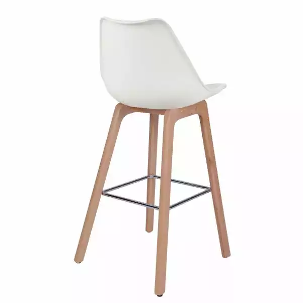 Dunelm Erik Bar Stool With White Back 7 Dunelm Erik Bar Stool With White Back - Image 5