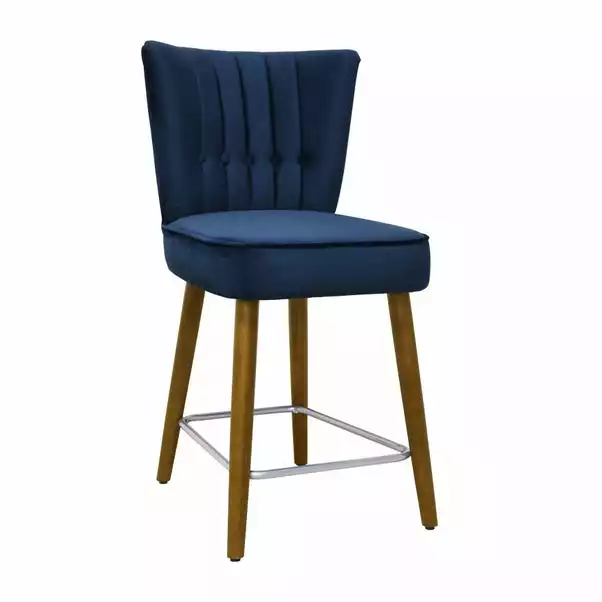 Dunelm Isla Velvet Bar Stool 7 Dunelm Isla Velvet Bar Stool - Image 5