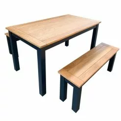Dunelm Clifford Dining Bench Set