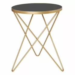Dunelm Zoey Black Top Gold Effect Side Table 9 Dunelm Zoey Black Top Gold Effect Side Table -Dune Sales Store 30756925 alt02