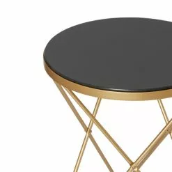 Dunelm Zoey Black Top Gold Effect Side Table 10 Dunelm Zoey Black Top Gold Effect Side Table -Dune Sales Store 30756925 alt03