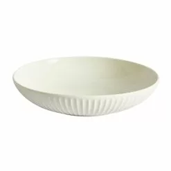 Dunelm Linear Embossed Porcelain Pasta Bowl -Dune Sales Store 30762590 alt01