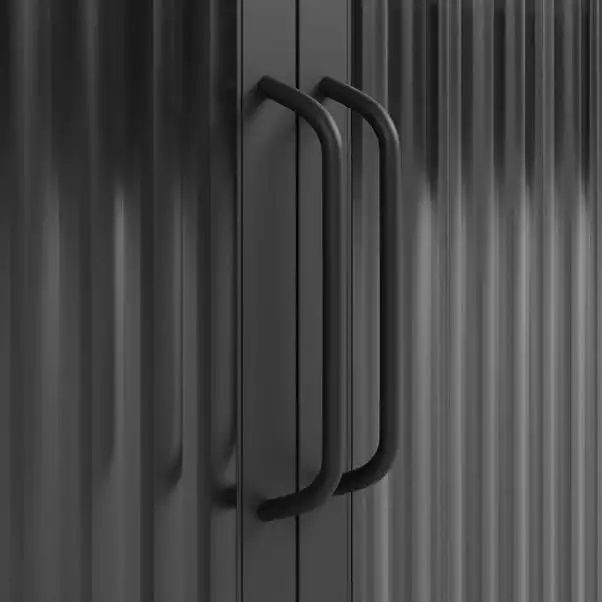 Dunelm Stannis Reeded Glass Double Door Wall Cabinet 8 Dunelm Stannis Reeded Glass Double Door Wall Cabinet - Image 6