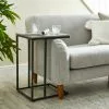 Dunelm Charlie Concrete Effect C-Shaped Side Table -Dune Sales Store 30765713