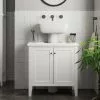 Dunelm Lynton White Compact Bathroom Under Sink Unit -Dune Sales Store 30765728