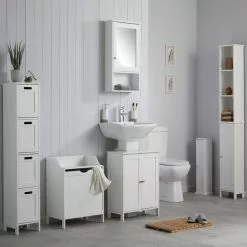 Dunelm Rimini White 4 Drawer Unit -Dune Sales Store 30765731 alt01