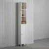 Dunelm Rimini White Tall Cabinet -Dune Sales Store 30765735