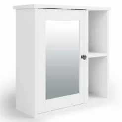 Dunelm Lynton White Compact Bathroom Wall Cabinet -Dune Sales Store 30765922 alt01