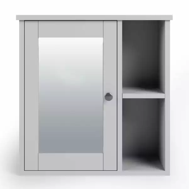 Dunelm Lynton Grey Compact Bathroom Wall Cabinet 5 Dunelm Lynton Grey Compact Bathroom Wall Cabinet - Image 3