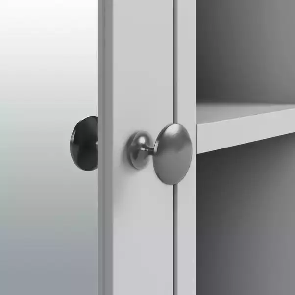 Dunelm Lynton Grey Compact Bathroom Wall Cabinet 8 Dunelm Lynton Grey Compact Bathroom Wall Cabinet - Image 6