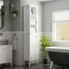 Dunelm Lynton White Compact Bathroom Tall Unit -Dune Sales Store 30765926