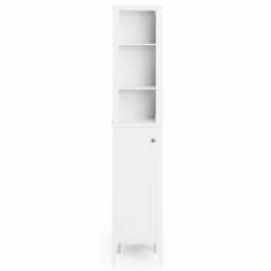 Dunelm Lynton White Compact Bathroom Tall Unit -Dune Sales Store 30765926 alt02