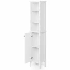 Dunelm Lynton White Compact Bathroom Tall Unit -Dune Sales Store 30765926 alt04