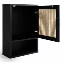 Dunelm Winslow Wall Cabinet Black Rattan -Dune Sales Store 30766796 alt04
