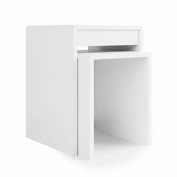 Dunelm Larson White Nest Of Tables 4 Dunelm Larson White Nest Of Tables - Image 2