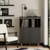 Dunelm Georgi Vinyl Cabinet Black -Dune Sales Store 30769724
