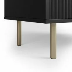 Dunelm Georgi Vinyl Cabinet Black -Dune Sales Store 30769724 alt05