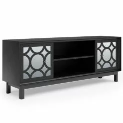 Dunelm Delphi Black TV Unit -Dune Sales Store 30775935 alt01
