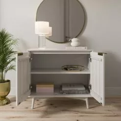 Dunelm Neena Small Sideboard, White Wash Acacia Wood -Dune Sales Store 30781310 alt02
