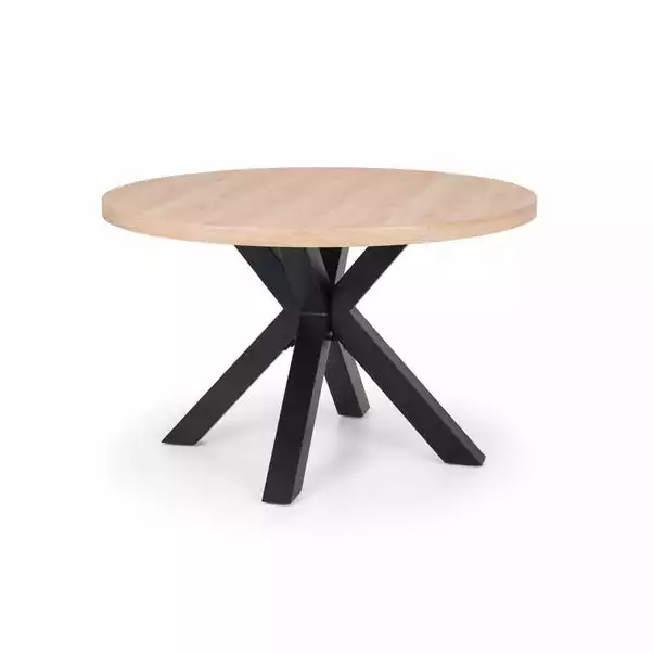 Julian Bowen Berwick Round Dining Table Oak 4 Julian Bowen Berwick Round Dining Table Oak - Image 2