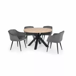 Julian Bowen Berwick Round Dining Table Oak 13 Julian Bowen Berwick Round Dining Table Oak -Dune Sales Store 30794139 alt05
