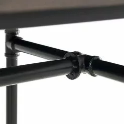 Julian Bowen Carnegie Rectangular Dining Table Mocha Elm -Dune Sales Store 30794170 alt02