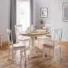 Julian Bowen Davenport Round Pedestal Dining Table With 4 Dining Chairs 2 Julian Bowen Davenport Round Pedestal Dining Table With 4 Dining Chairs -Dune Sales Store 30794219