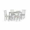 Julian Bowen Taku Rectangular Grey Dining Table With 4 Coast Grey Chairs 2 Julian Bowen Taku Rectangular Grey Dining Table With 4 Coast Grey Chairs -Dune Sales Store 30794378