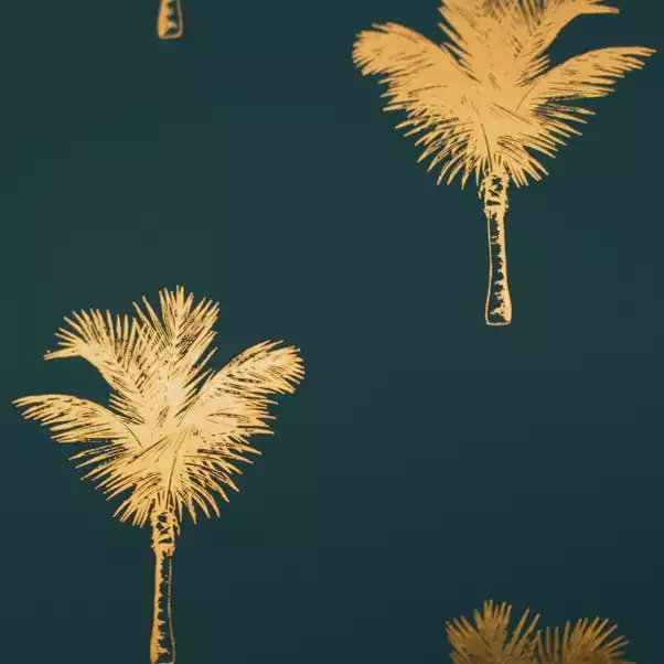 Dunelm Set Of 4 Luxe Palm Metallic Corkback Placemats 4 Dunelm Set Of 4 Luxe Palm Metallic Corkback Placemats - Image 2