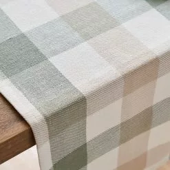 Dunelm Large Sage Woven Check Table Runner 6 Dunelm Large Sage Woven Check Table Runner -Dune Sales Store 30800396 alt01