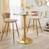 Dunelm Silas White Faux Marble Bar Table Gold 1 Dunelm Silas White Faux Marble Bar Table Gold -Dune Sales Store 30802254