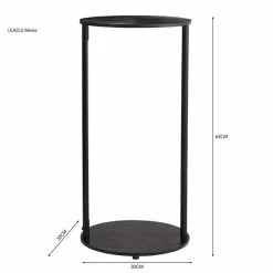 Dunelm Cole Side Table With LED Light Black 12 Dunelm Cole Side Table With LED Light Black -Dune Sales Store 30802415 alt05