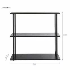 Dunelm Cole Console Table With LED Light Black -Dune Sales Store 30802416 alt05
