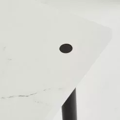 Dunelm Aiko Console Table With 2 LED Lights Black And Faux Marble -Dune Sales Store 30802419 alt02