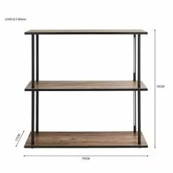 Dunelm Fulton Console Table With LED Lights Rustic Pine -Dune Sales Store 30802440 alt05