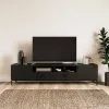 Dunelm Fulton Black Extra Wide TV Unit -Dune Sales Store 30803125