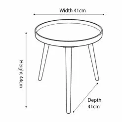 Pacific Lifestyle Pacific Halston Brown Pine Wood Side Table -Dune Sales Store 30803508 alt04