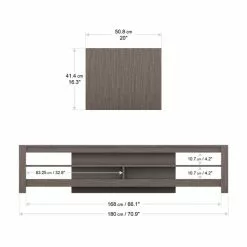 AVF Calibre Wide TV Stand 180cm, Oak Effect -Dune Sales Store 30812451 alt04