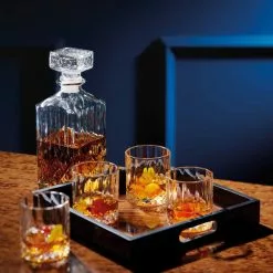BarCraft Barcraft Cut Glass Effect Decanter Set 900ml 8 BarCraft Barcraft Cut Glass Effect Decanter Set 900ml -Dune Sales Store 30816893 alt01
