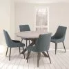 Dunelm Rimini Round 4 Seater Dining Table Light Grey -Dune Sales Store 30816951