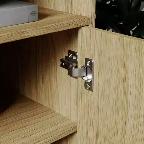 Dunelm Bella 2 Door Sideboard Oak Effect 6 Dunelm Bella 2 Door Sideboard Oak Effect - Image 4