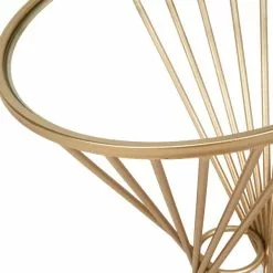 Pacific Lifestyle Pacific Liberty Side Table, Iron & Glass -Dune Sales Store 30821672 alt03