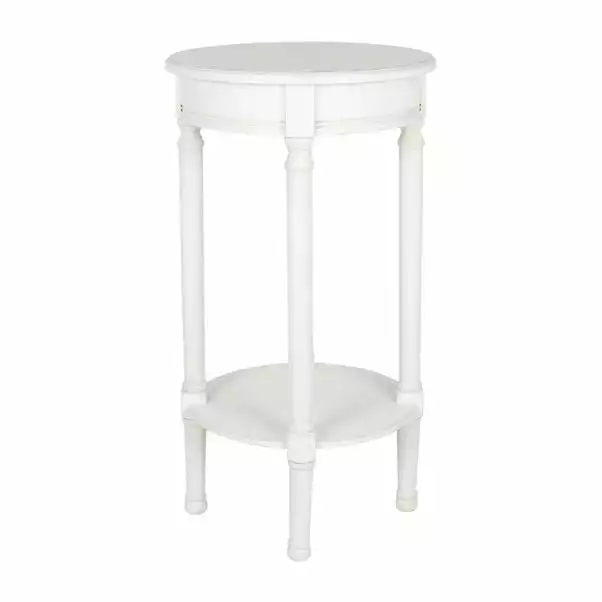 Pacific Lifestyle Pacific Heritage Round Side Table, Painted Pine 5 Pacific Lifestyle Pacific Heritage Round Side Table, Painted Pine - Image 3